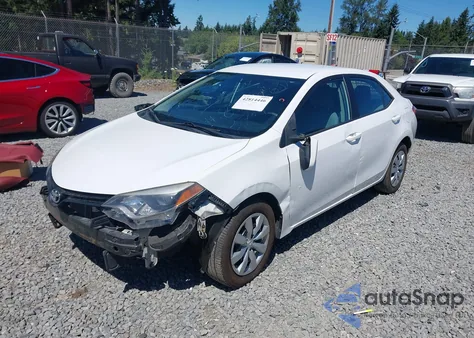 2014 Toyota Corolla Le из США, поврежденный, VIN 2T1BURHE4EC063701